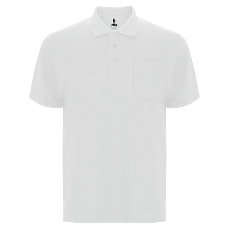 Tricou polo pentru bărbați CENTAURO PREMIUM ALB