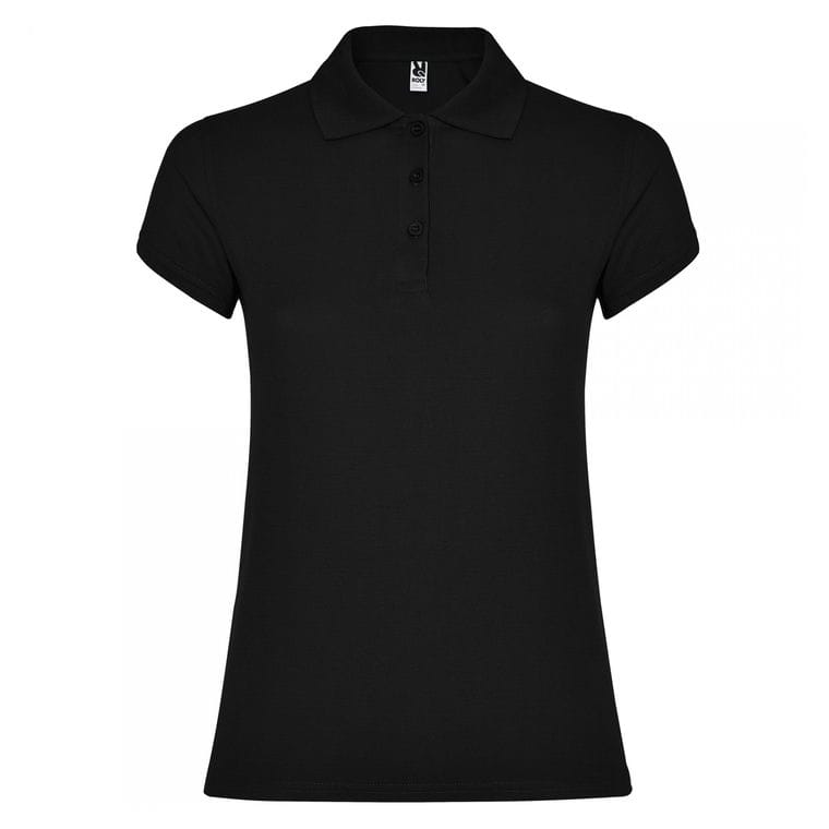 TRICOU POLO Damă STAR WOMAN NEGRU