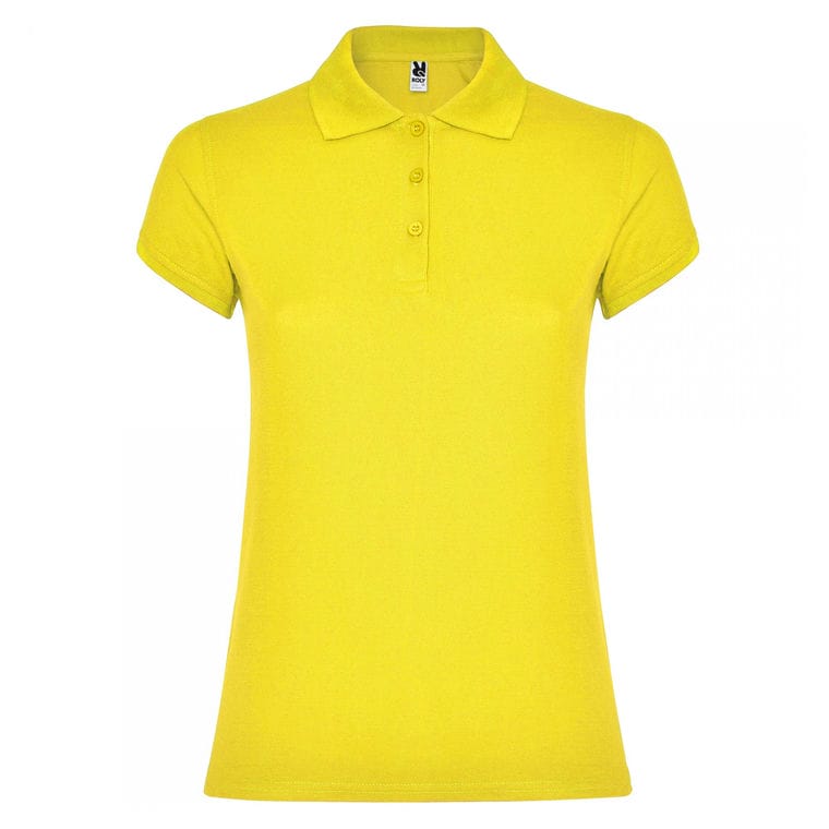 Tricou polo pentru femei STAR WOMAN GALBEN 3XL