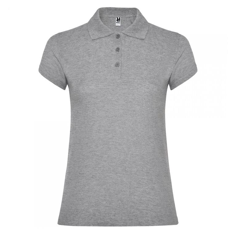 Tricou polo pentru femei STAR WOMAN GRI MELANJ