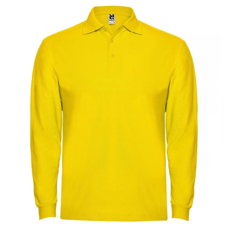 Tricou polo pentru bărbați ESTRELLA L/S GALBEN
