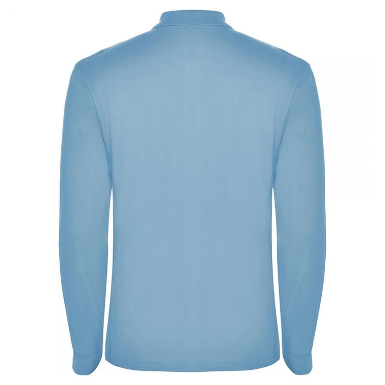 Tricou polo pentru bărbați ESTRELLA L/S ALBASTRU CELEST XXL
