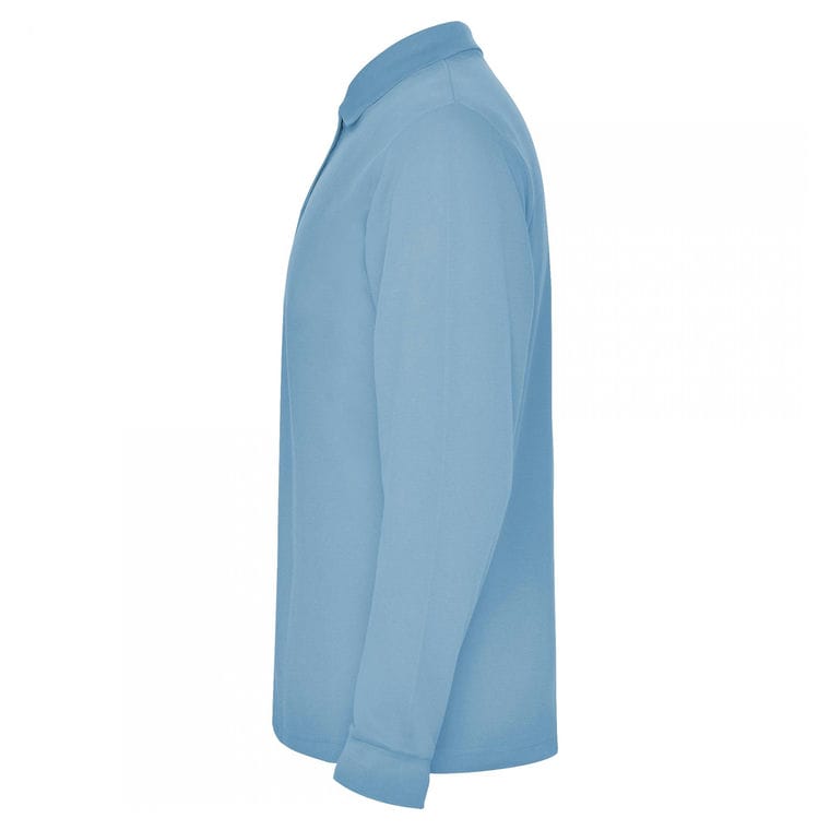 Tricou polo pentru bărbați ESTRELLA L/S ALBASTRU CELEST XXL