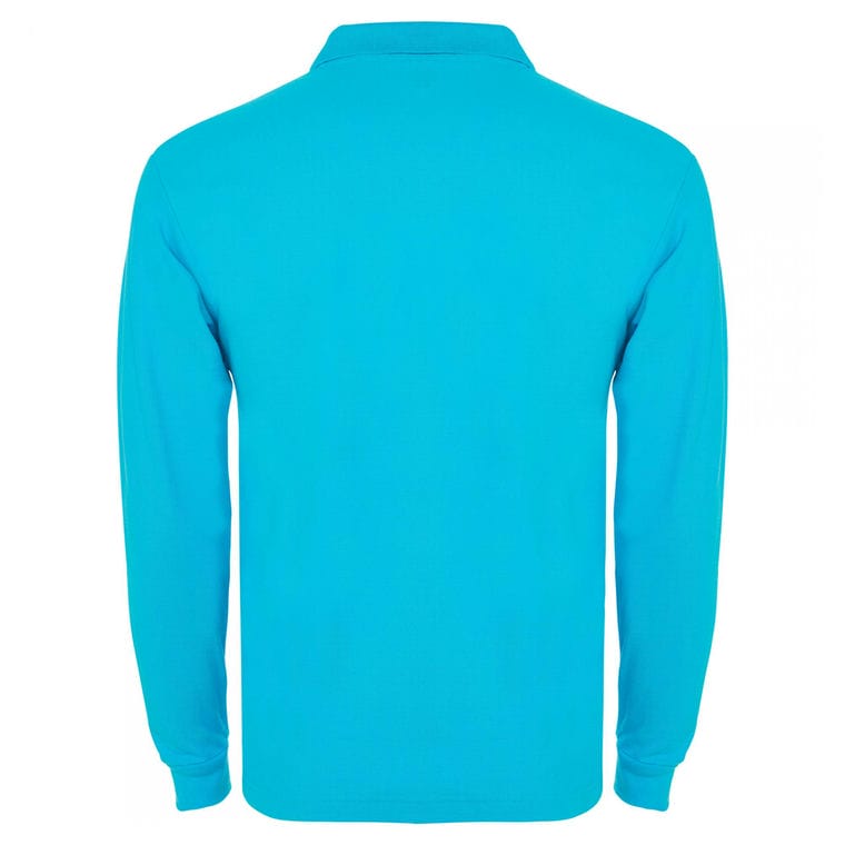 Tricou polo pentru bărbați ESTRELLA L/S TURCOAZ L