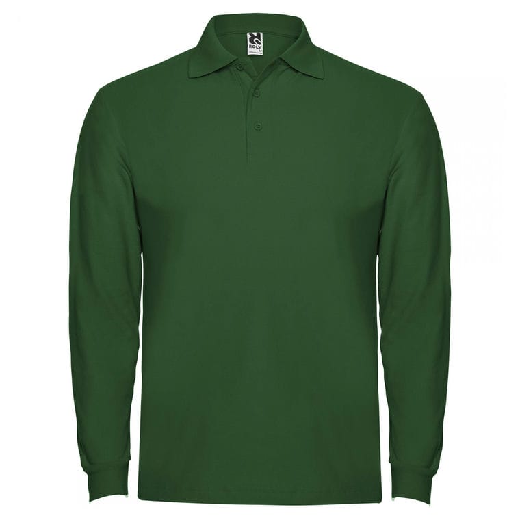 TRICOU POLO Bărbat ESTRELLA L/S VERDE STICLĂ S