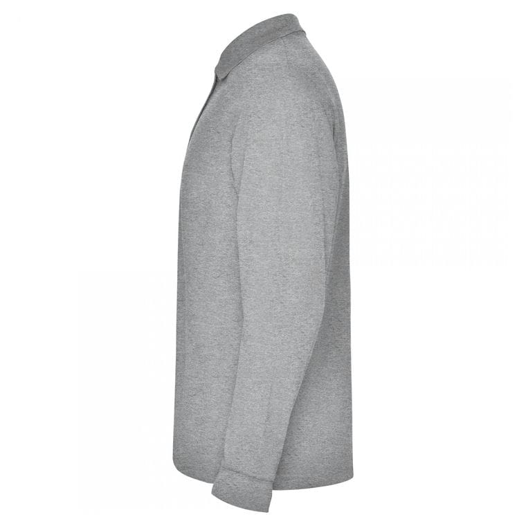 Tricou polo pentru bărbați ESTRELLA L/S GRI MELANJ 3XL