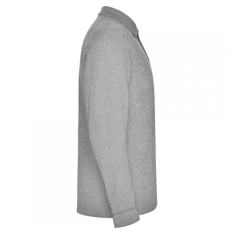 Tricou polo pentru bărbați ESTRELLA L/S GRI MELANJ 3XL