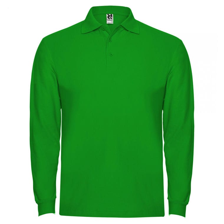 Tricou polo pentru bărbați ESTRELLA L/S VERDE IARBĂ