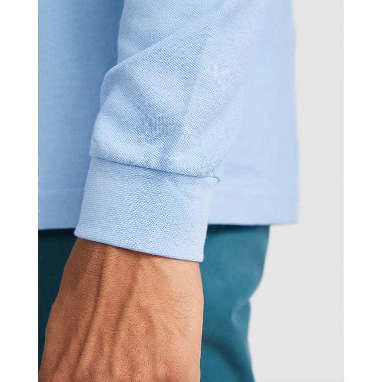 Tricou polo pentru bărbați ESTRELLA L/S ALBASTRU ROYAL XXL