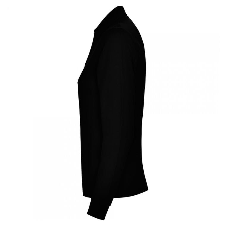 Tricou polo pentru femei ESTRELLA WOMAN L/S NEGRU 3XL