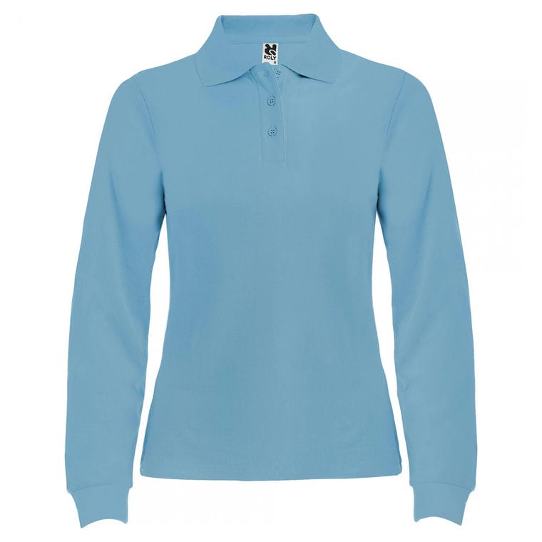 Tricou polo pentru femei ESTRELLA WOMAN L/S ALBASTRU CELEST