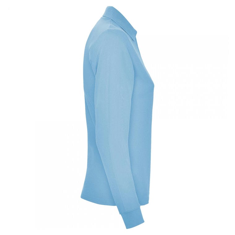 Tricou polo pentru femei ESTRELLA WOMAN L/S ALBASTRU CELEST M