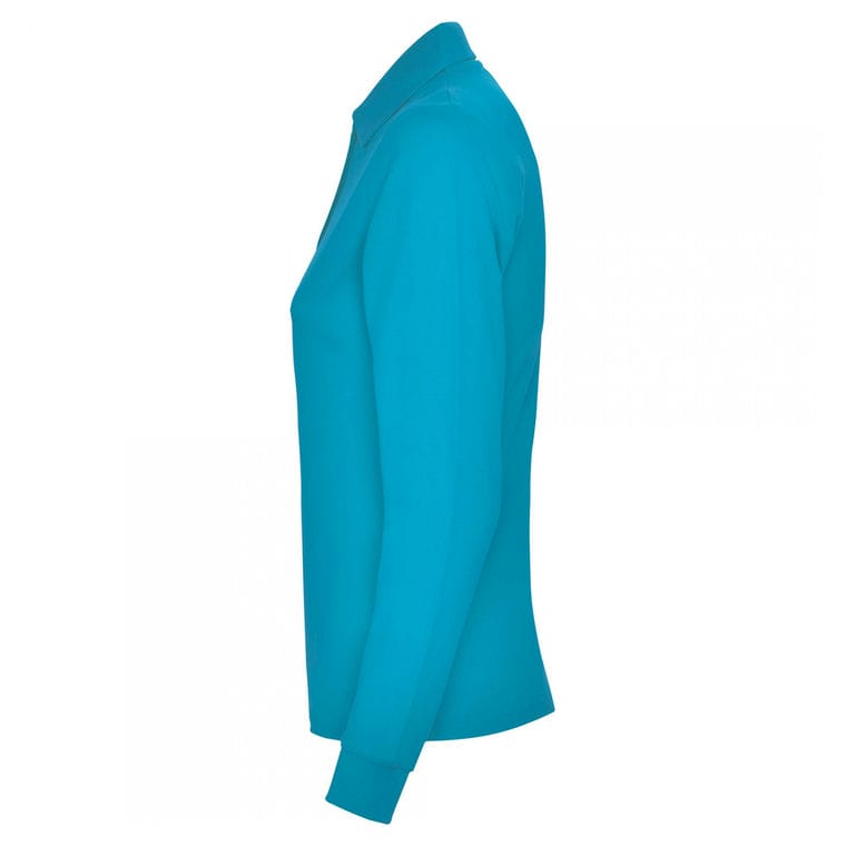 Tricou polo pentru femei ESTRELLA WOMAN L/S TURCOAZ 3XL