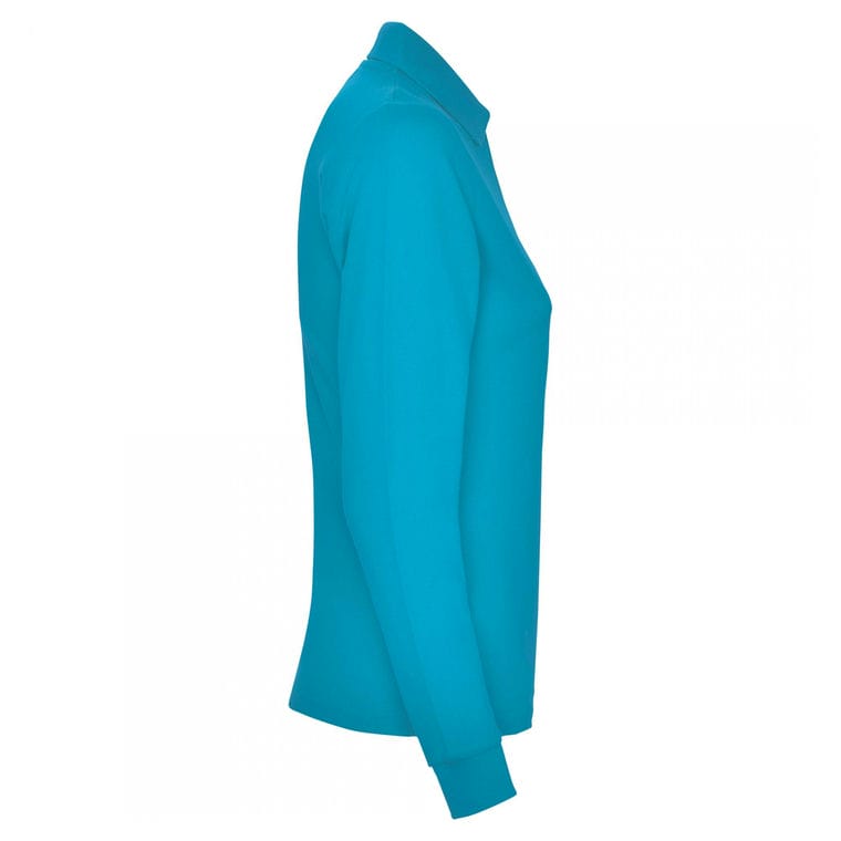 Tricou polo pentru femei ESTRELLA WOMAN L/S TURCOAZ 3XL