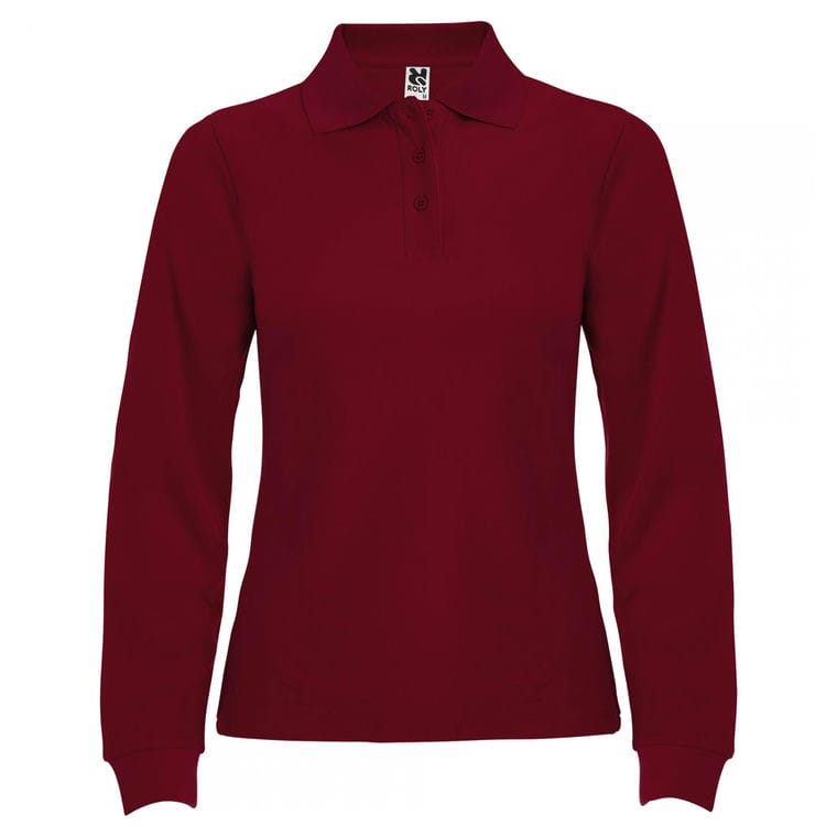 Tricou polo pentru femei ESTRELLA WOMAN L/S GRENA
