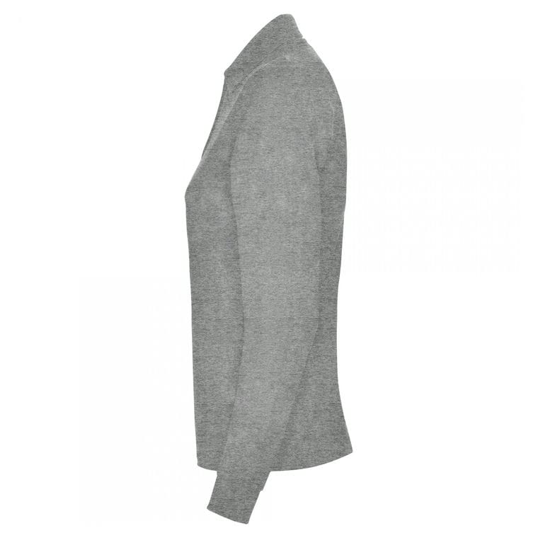 Tricou polo pentru femei ESTRELLA WOMAN L/S GRI MELANJ L