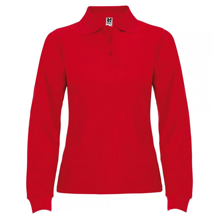 Tricou polo pentru femei ESTRELLA WOMAN L/S ROȘU
