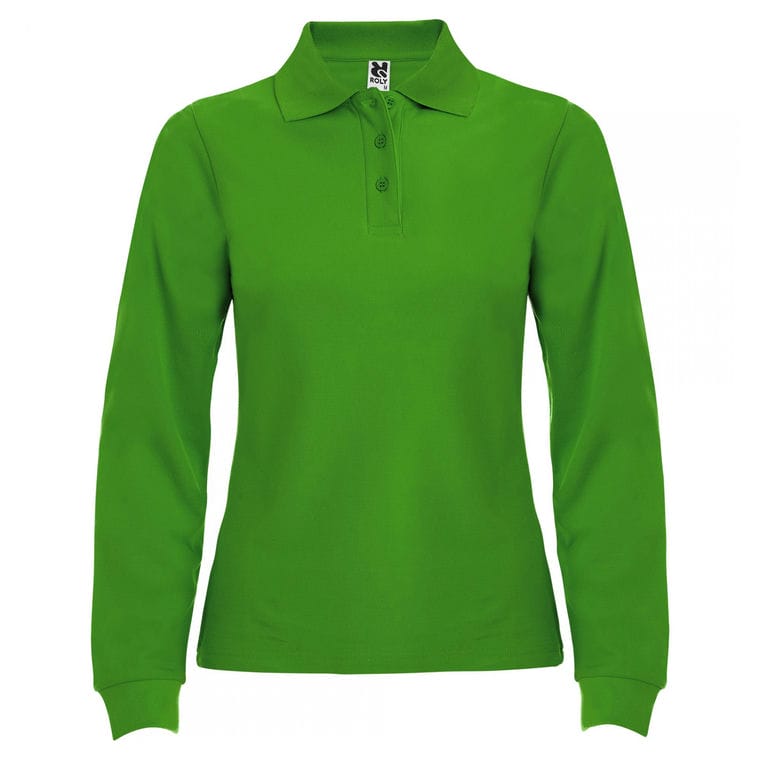 Tricou polo pentru femei ESTRELLA WOMAN L/S VERDE IARBĂ