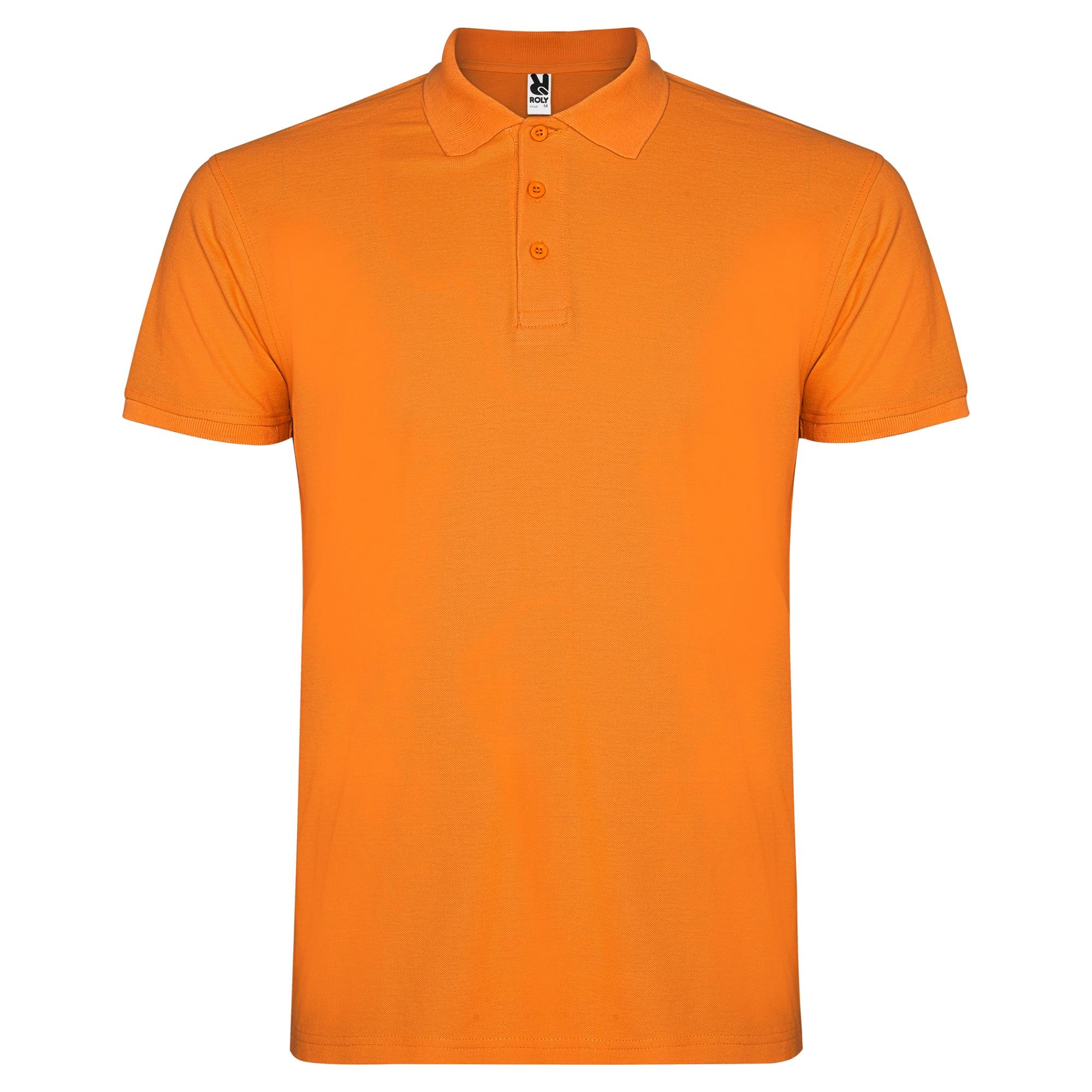 Tricou polo pentru bărbați STAR PORTOCALIU XS