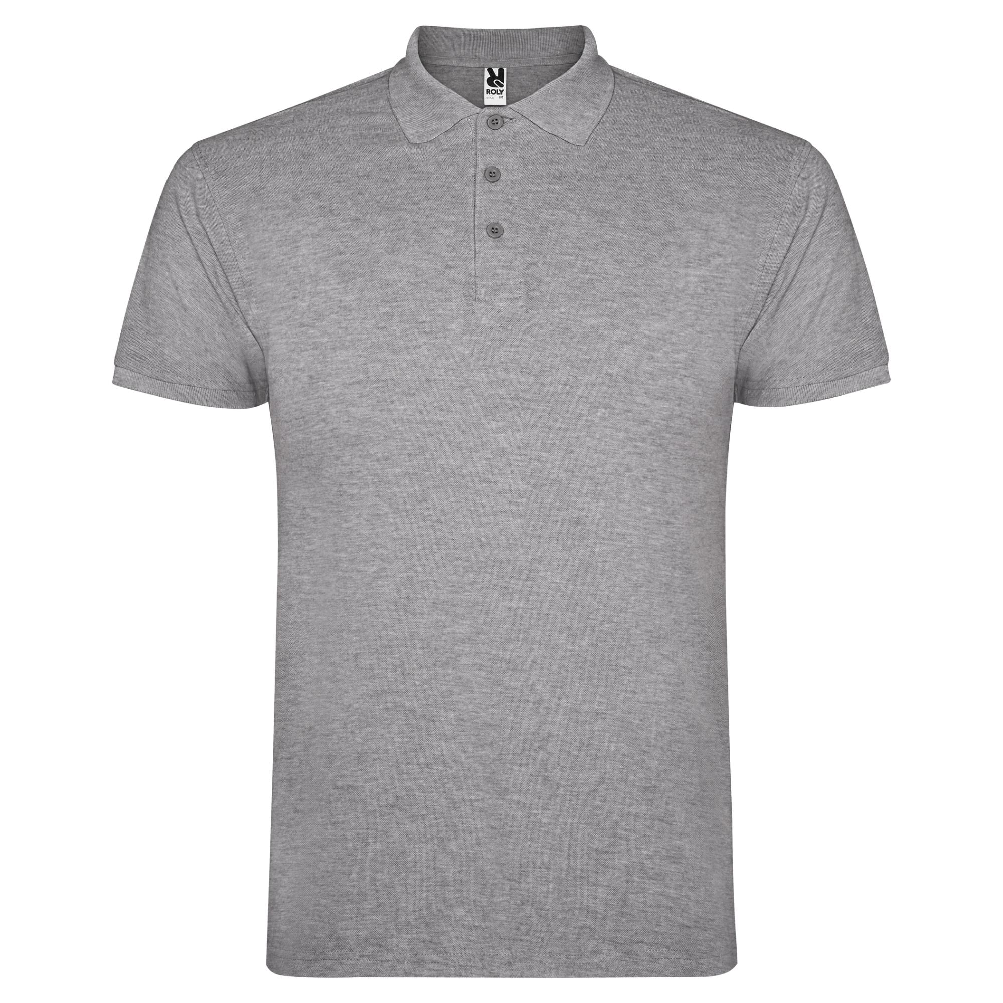 Tricou polo pentru bărbați STAR GRI MELANJ XS