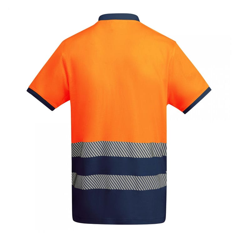 Tricou polo pentru bărbați ATRIO BLEUMARIN / PORTOCALIU 3XL