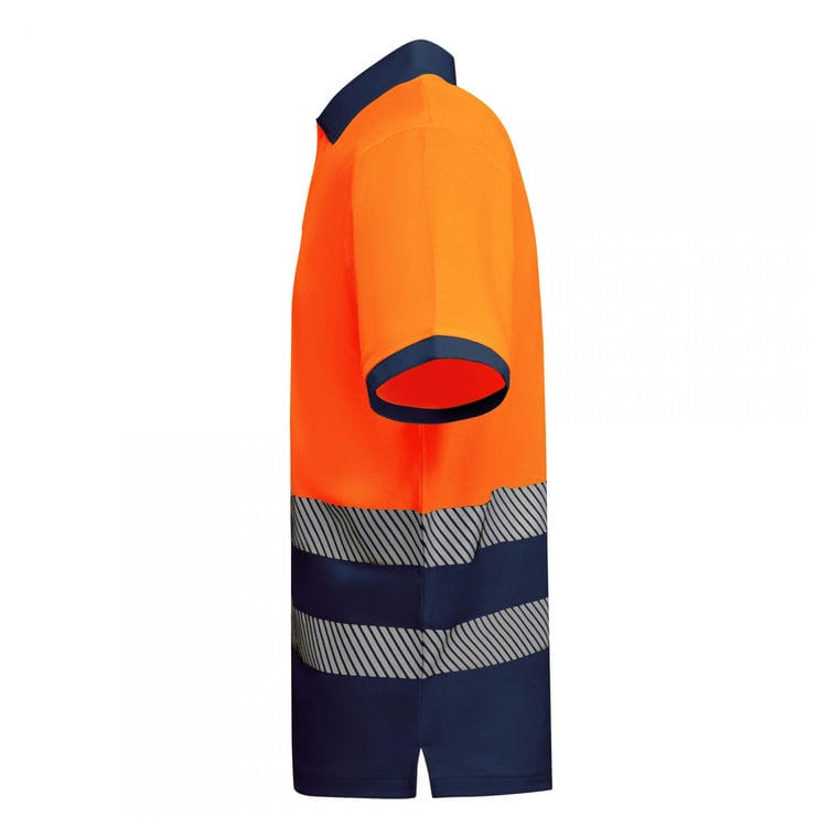 Tricou polo pentru bărbați ATRIO BLEUMARIN / PORTOCALIU 3XL