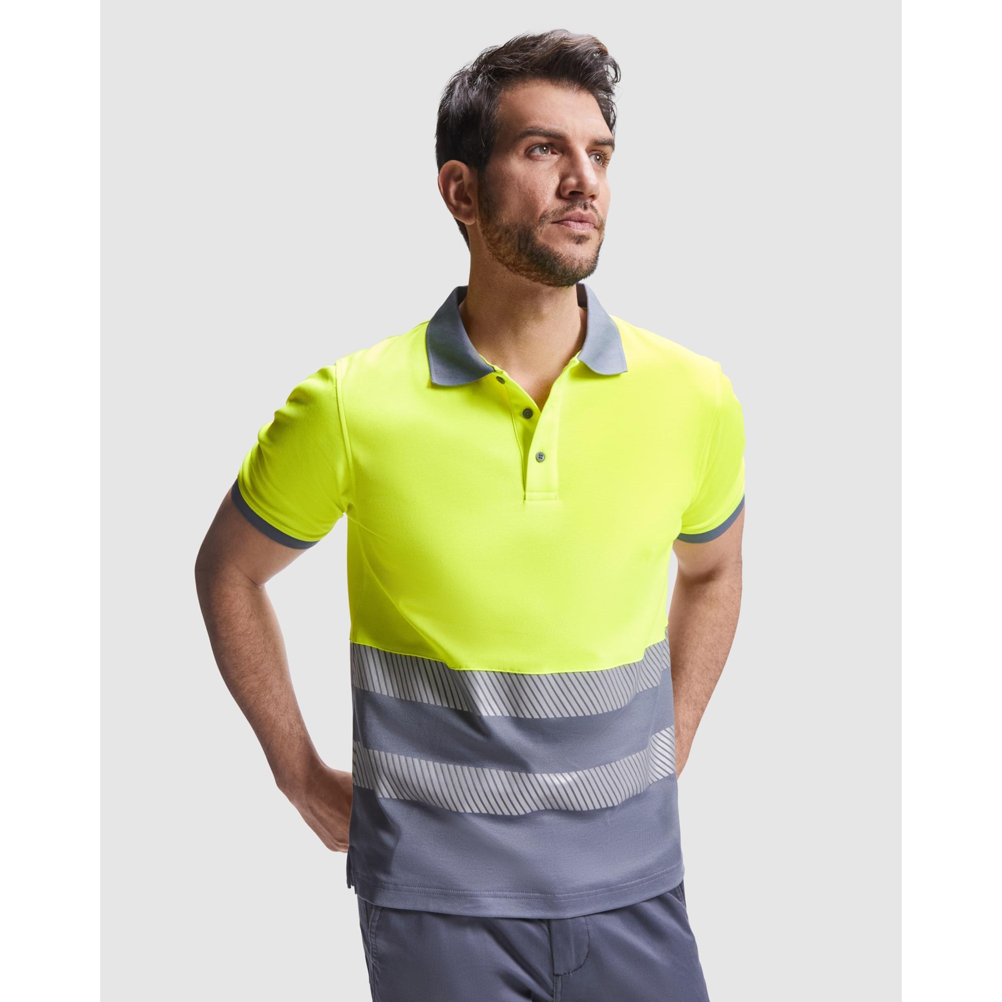 Tricou polo pentru bărbați ATRIO BLEUMARIN / GALBEN L