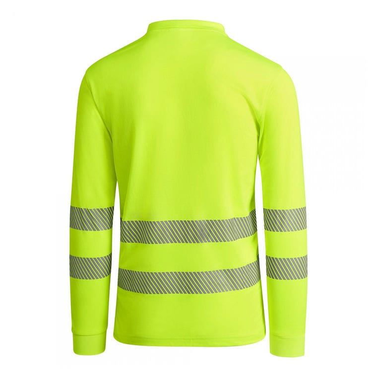 Tricou polo pentru bărbați ATRIO LS GALBEN FLUORESCENT 4XL