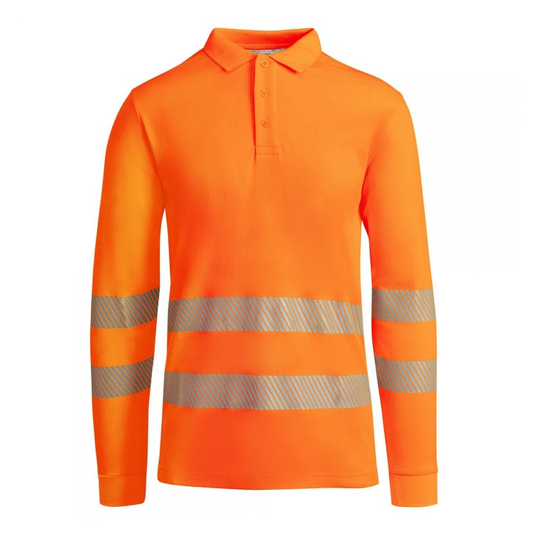 Tricou polo pentru bărbați ATRIO LS PORTOCALIU FLUORESCENT