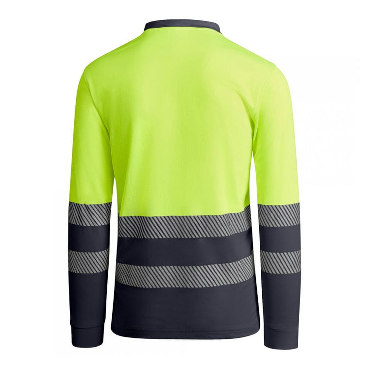 Tricou polo pentru bărbați ATRIO LS PLUMB / GALBEN S