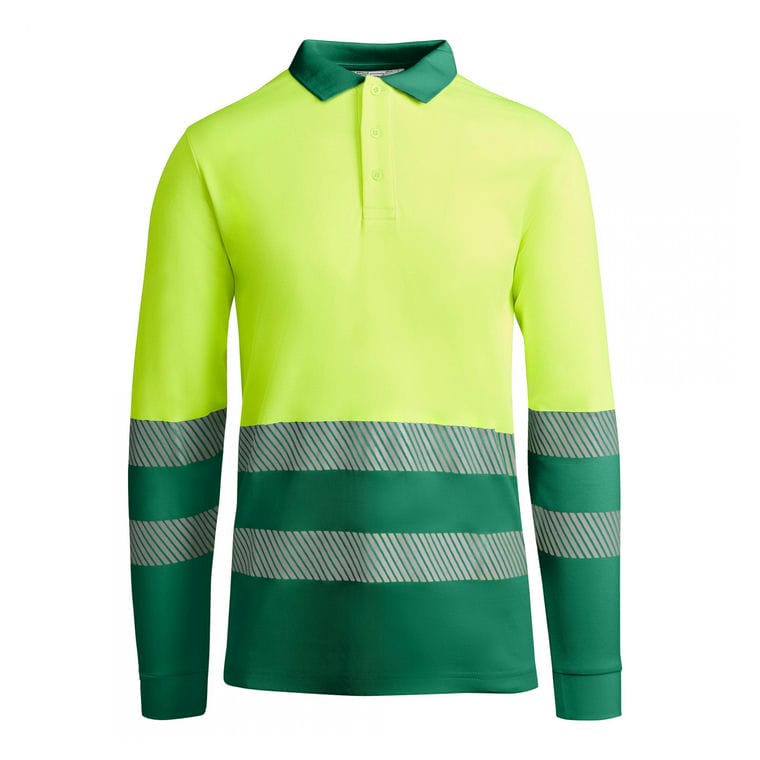 Tricou polo pentru bărbați ATRIO LS VERDE GRĂDINĂ
