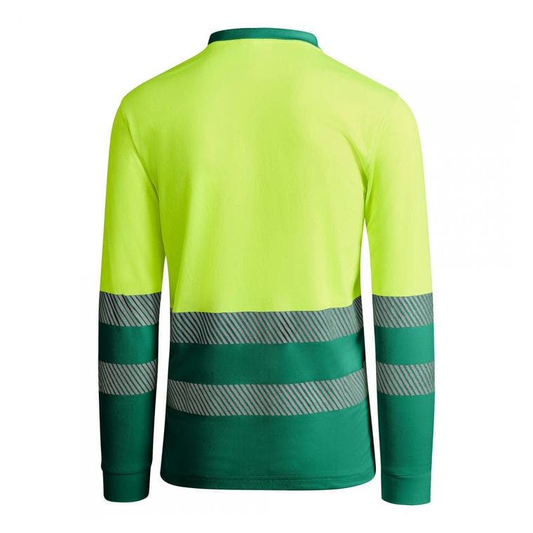 Tricou polo pentru bărbați ATRIO LS VERDE GRADINA / GALBEN XL