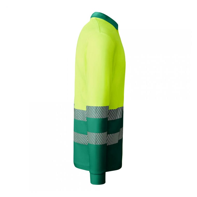 Tricou polo pentru bărbați ATRIO LS VERDE GRADINA / GALBEN XL