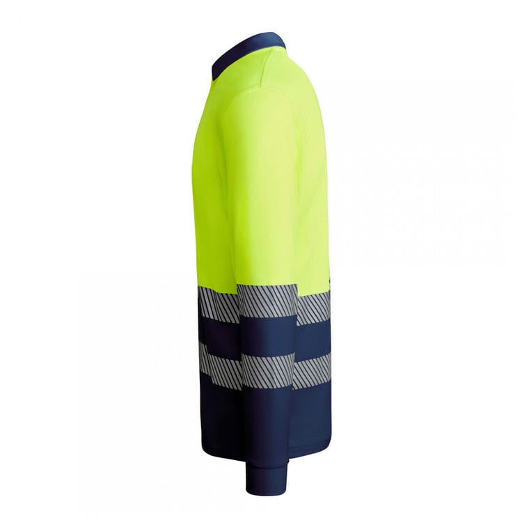 Tricou polo pentru bărbați ATRIO LS BLEUMARIN / GALBEN S