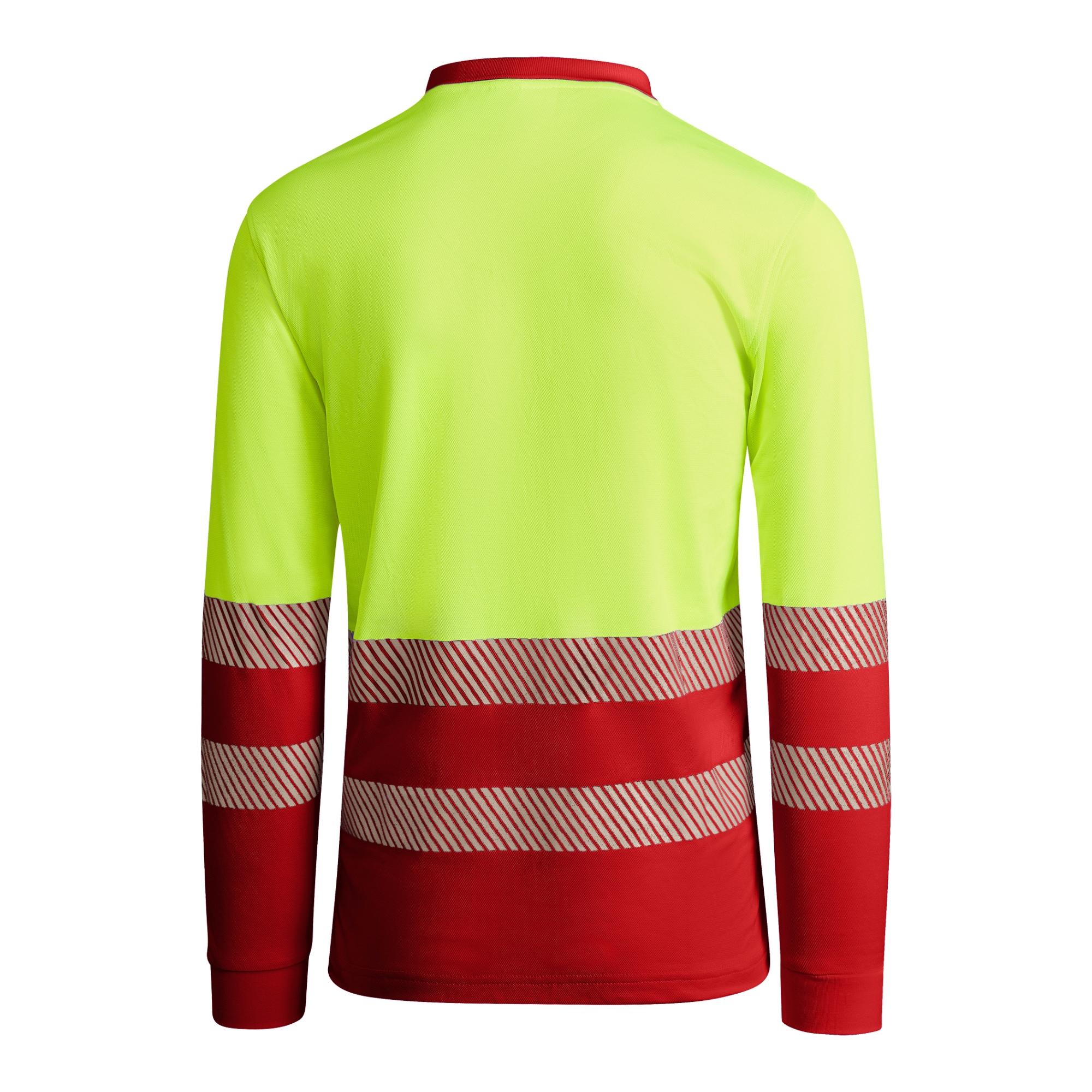 Tricou polo pentru bărbați ATRIO LS ROJO LABORAL GALBEN FLUORESCENT S