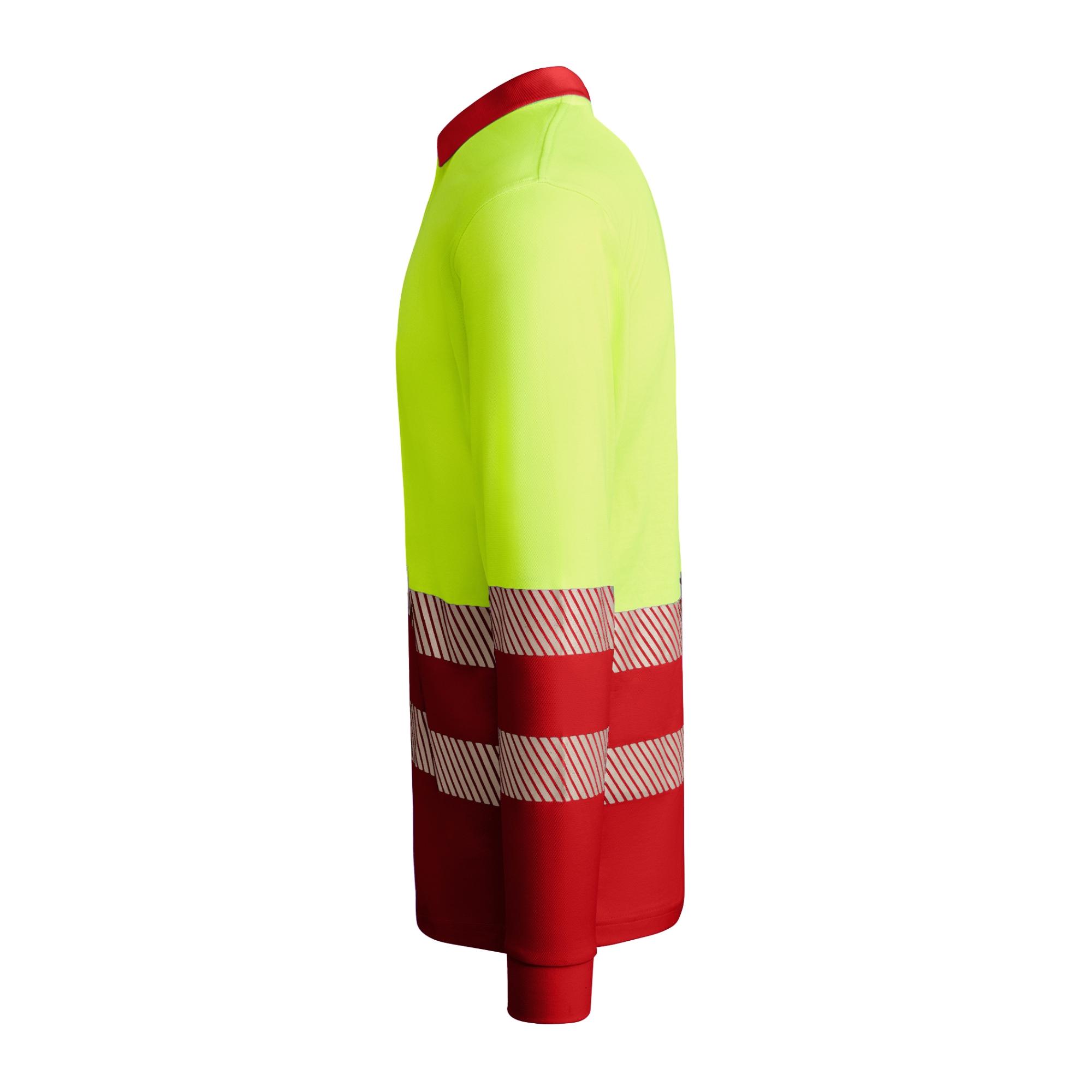 Tricou polo pentru bărbați ATRIO LS ROJO LABORAL GALBEN FLUORESCENT S
