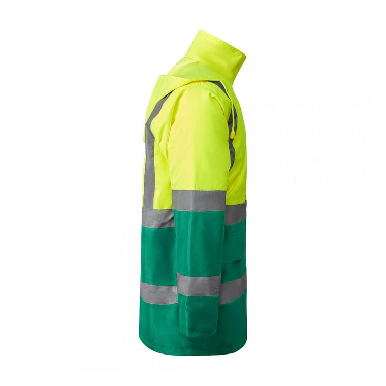 Geacă parka pentru bărbați MERAK VERDE GRADINA / GALBEN S