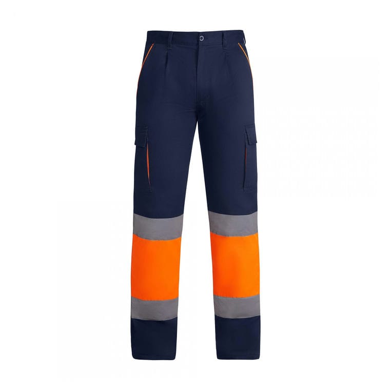 PANTALONI Bărbat ENIX BLEUMARIN / PORTOCALIU 52