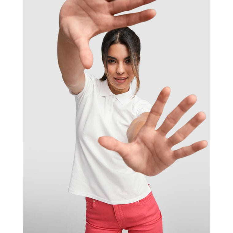 Tricou polo pentru femei PRINCE WOMAN GRI MELANJ XXL