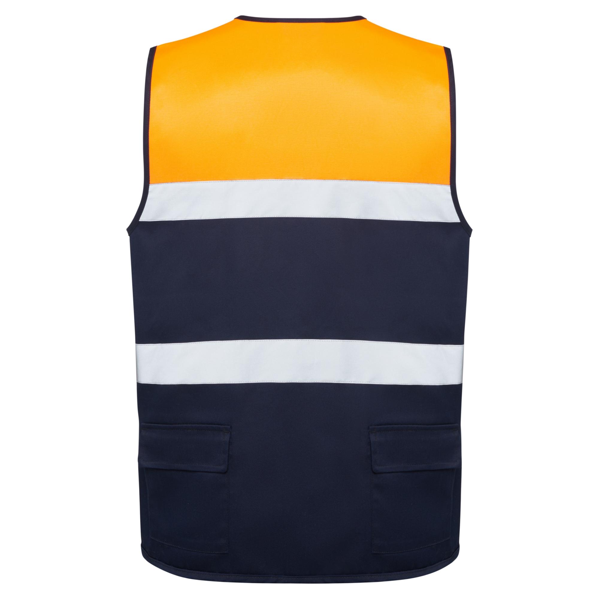 Vestă de lucru Unisex BETA BLEUMARIN PORTOCALIU FLUORESCENT XXL