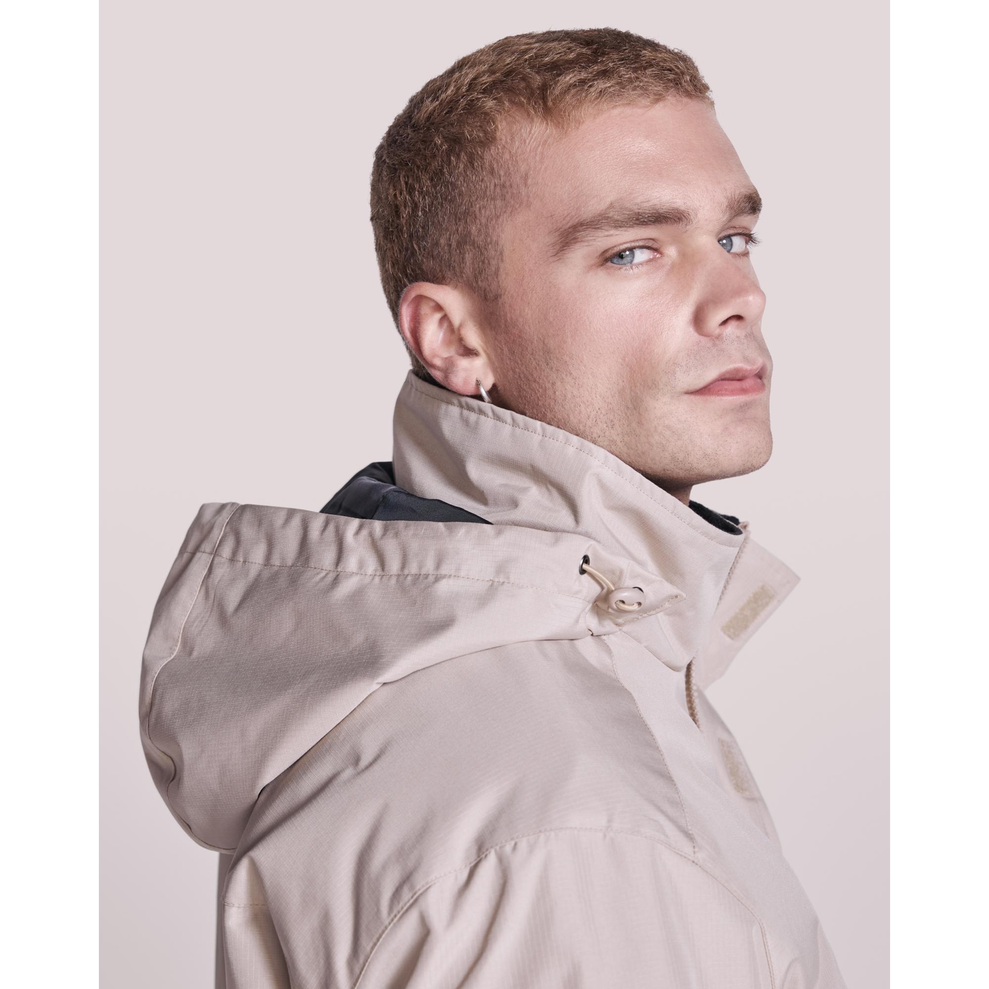 Geacă parka pentru bărbați AMERICA NISIPIU ÎNCHIS XXL