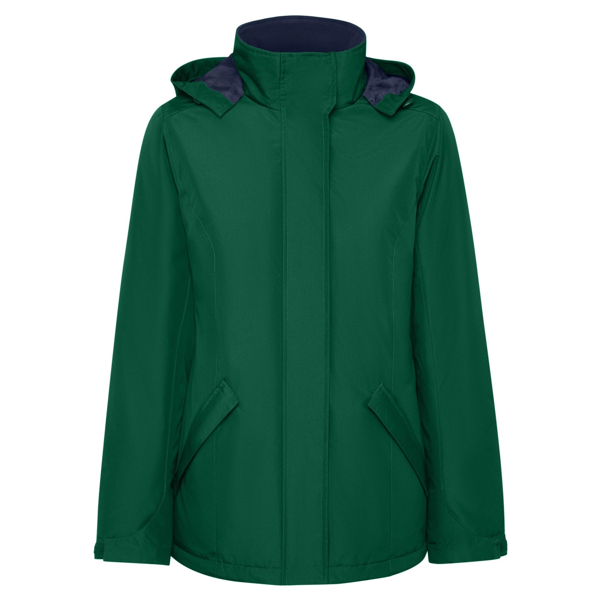 Geacă parka pentru femei AMERICA WOMAN VERDE STICLĂ