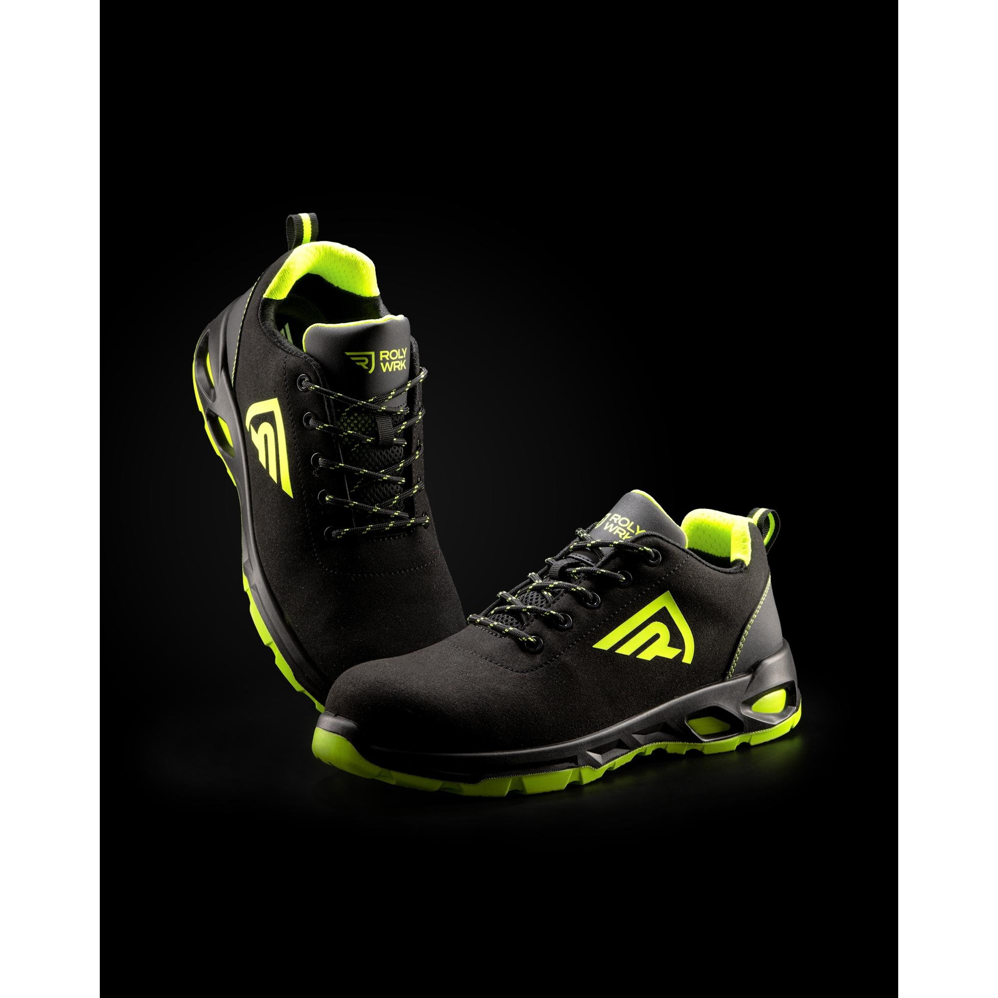 Pantofi lucru Unisex CERYSON NEGRU GALBEN FLUORESCENT 39