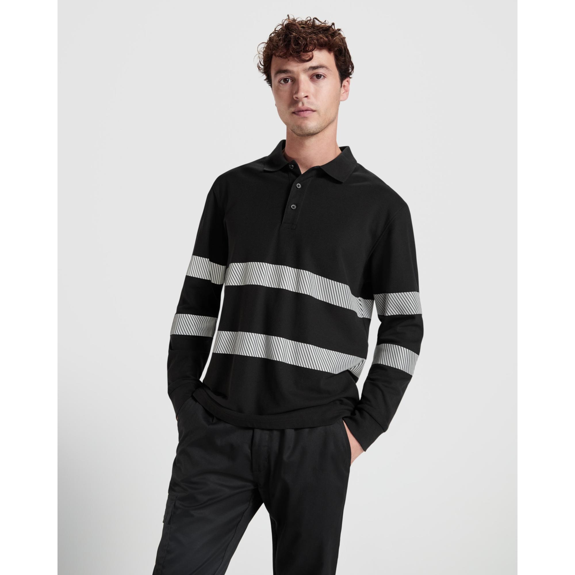 Tricou polo Unisex Foran L/S NEGRU XS