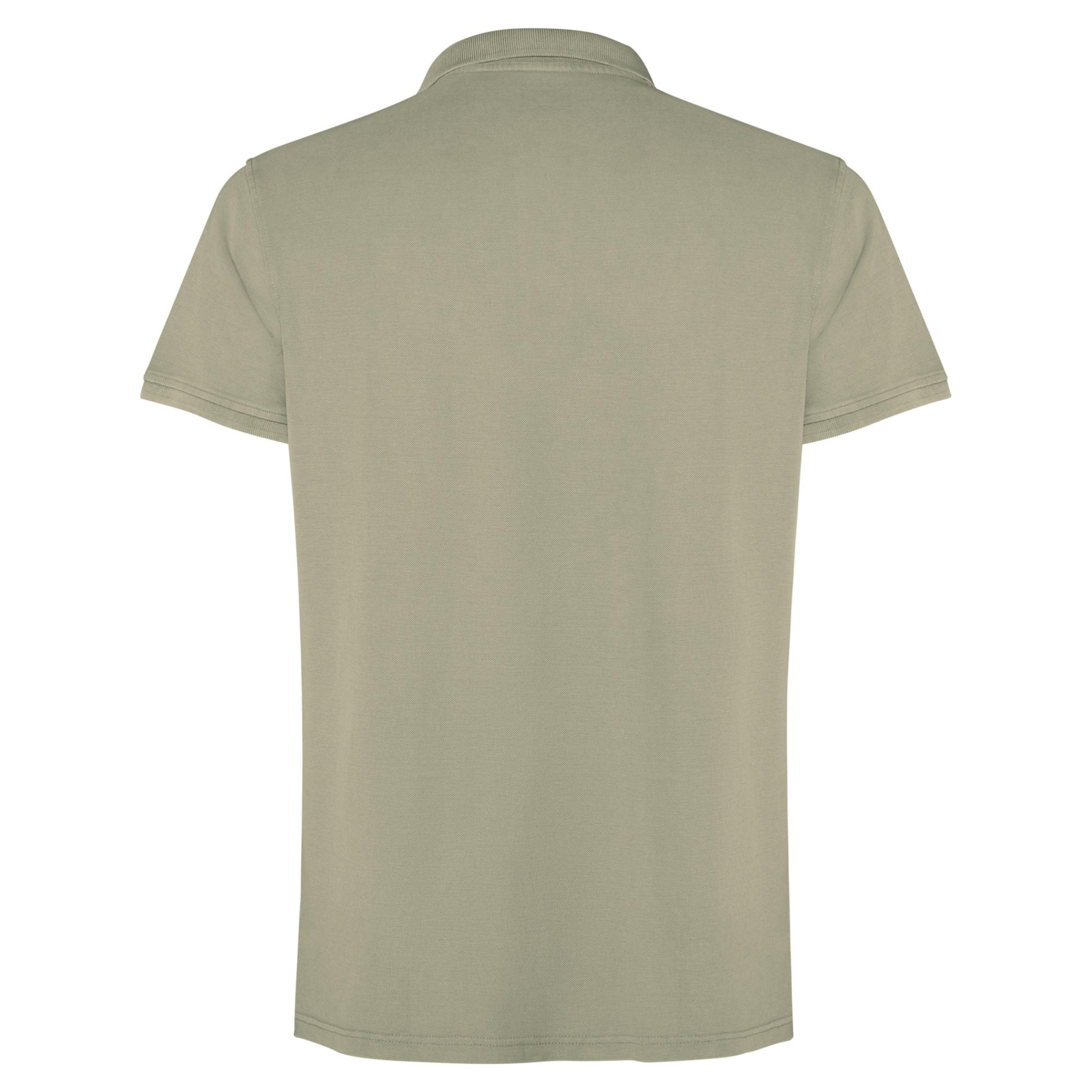Tricou Polo Unisex Cobain KAKI DESCHIS SPĂLAT XS
