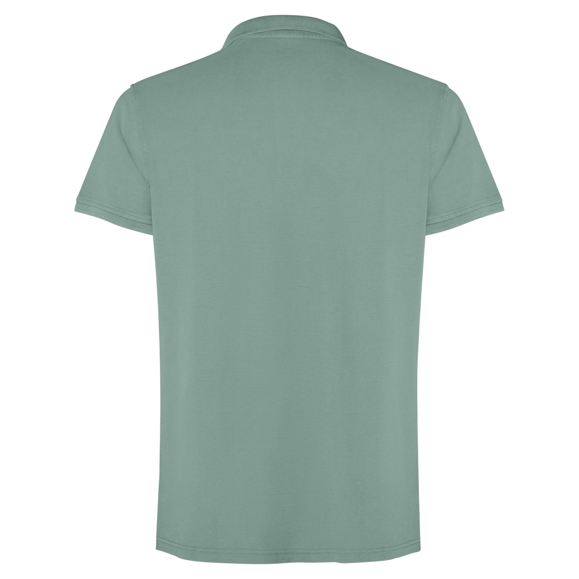 Tricou Polo Unisex Cobain VERDE RAȚĂ SPĂLAT XS