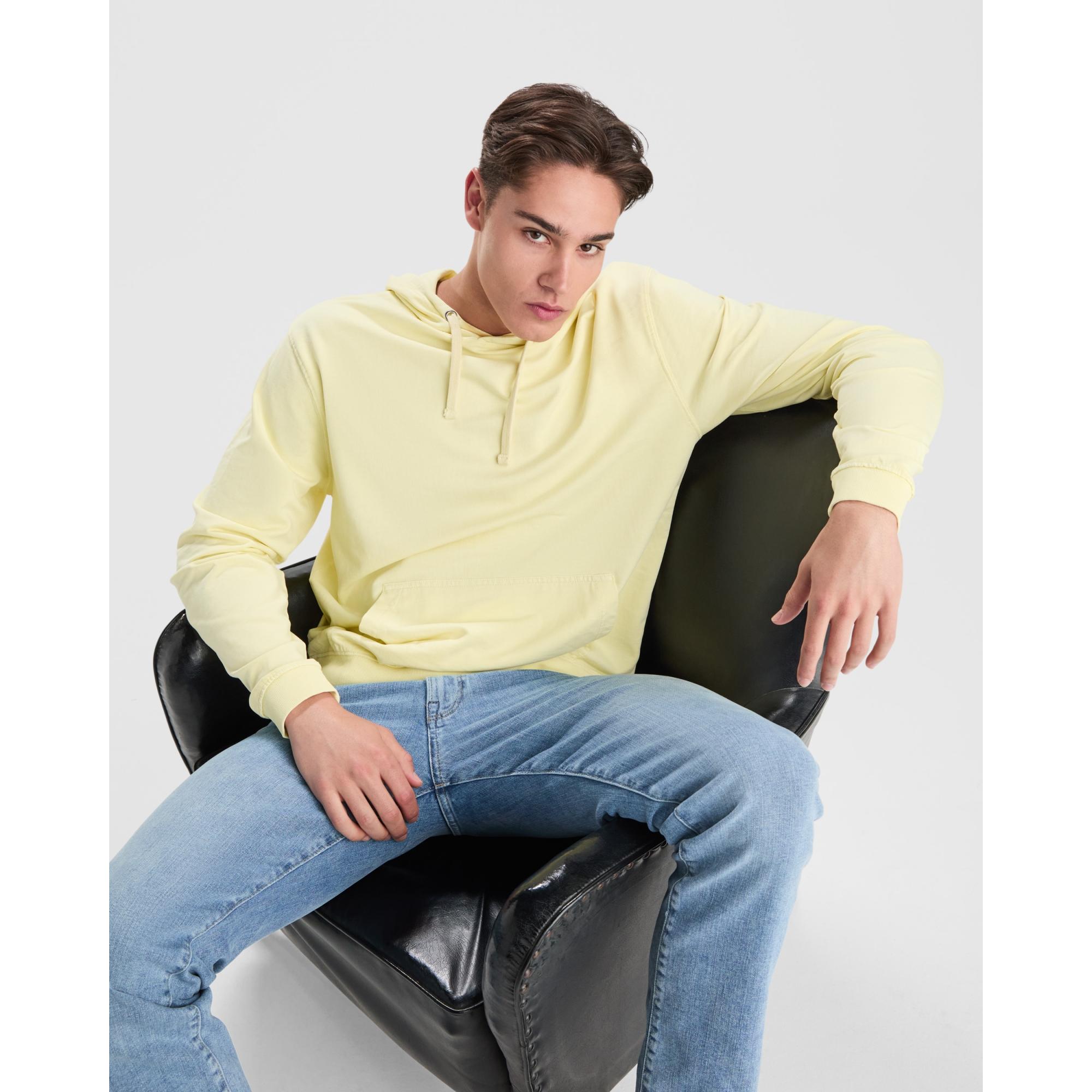 Hanorac Unisex Kenia PAPAYA DESCHIS SPĂLAT L