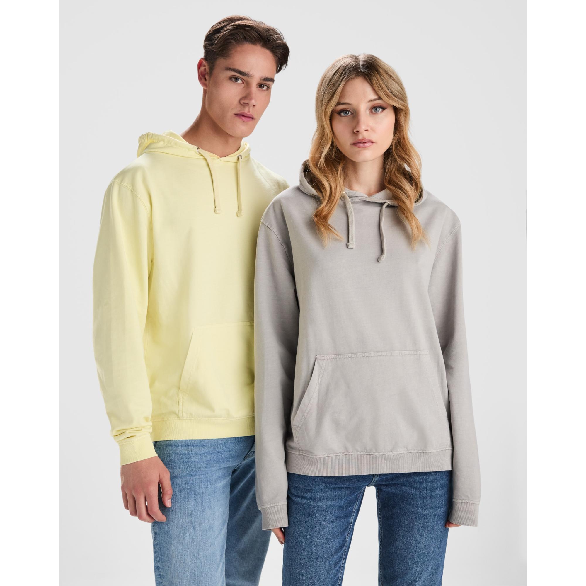 Hanorac Unisex Kenia PAPAYA DESCHIS SPĂLAT L