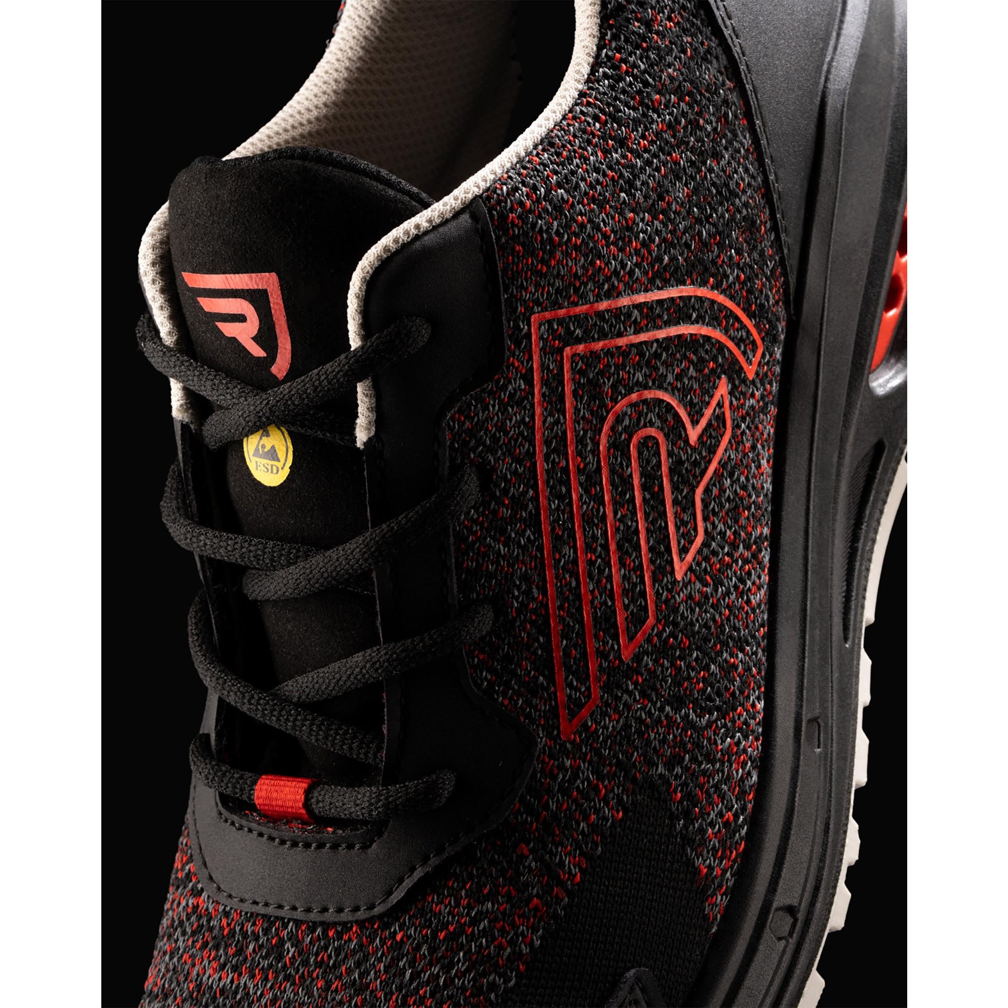 Pantofi Lucru Unisex Ruby NEGRU ROJO LABORAL Mărimea 38