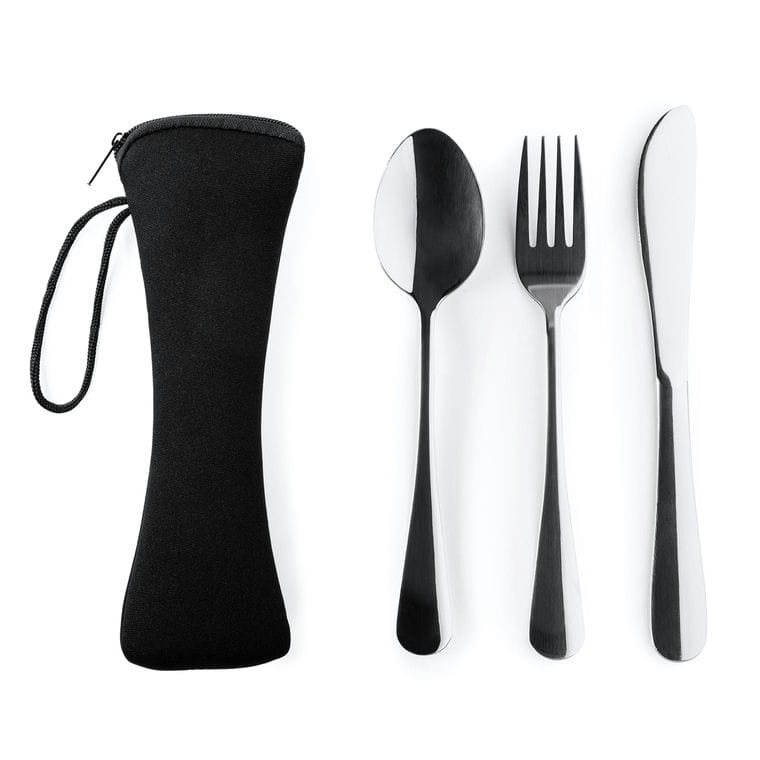 Set de tacâmuri BELVER NEGRU